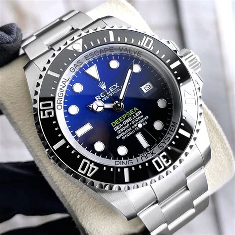 rolex sea dweller black and blue|rolex deep sea dweller 44mm.